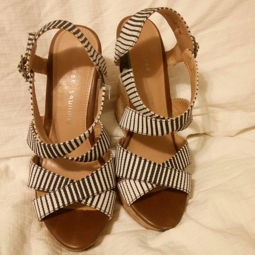 Chinese Laundry Wedge Sandals Sz 8